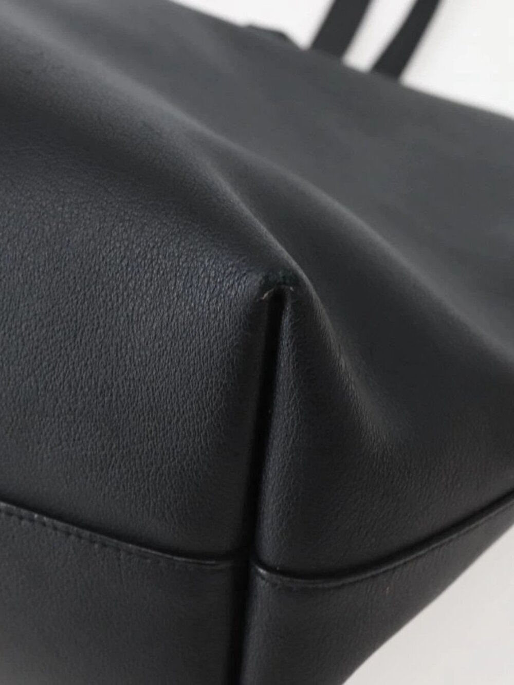 SAINT LAURENT Tote Bag Leather Black Auth hk3059 - Picture 5 of 16